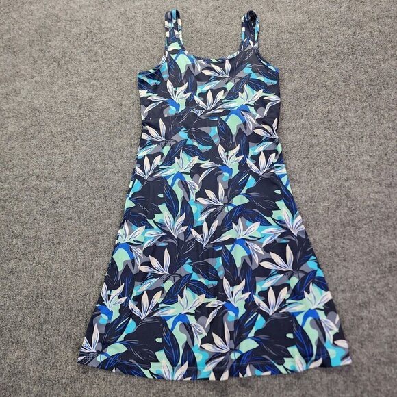Columbia PFG Freezer III Dress Womens Small Blue‎ UPF 50 Cooling Summer Comfort - Picture 1 of 13